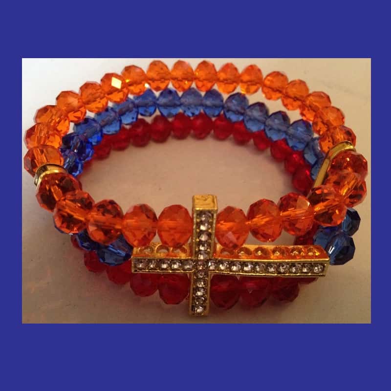 Armenian Bracelet - ARMENIAN TRICOLOR CROSS BRACELET