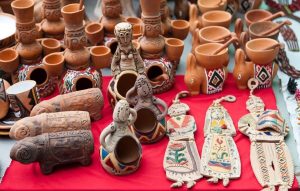 Armenian souvenirs on a table