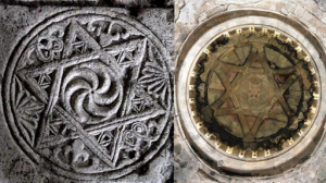 Armenian eternity symbol carved in stone