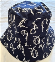Armenian Adult Panama Hat - Dark Blue